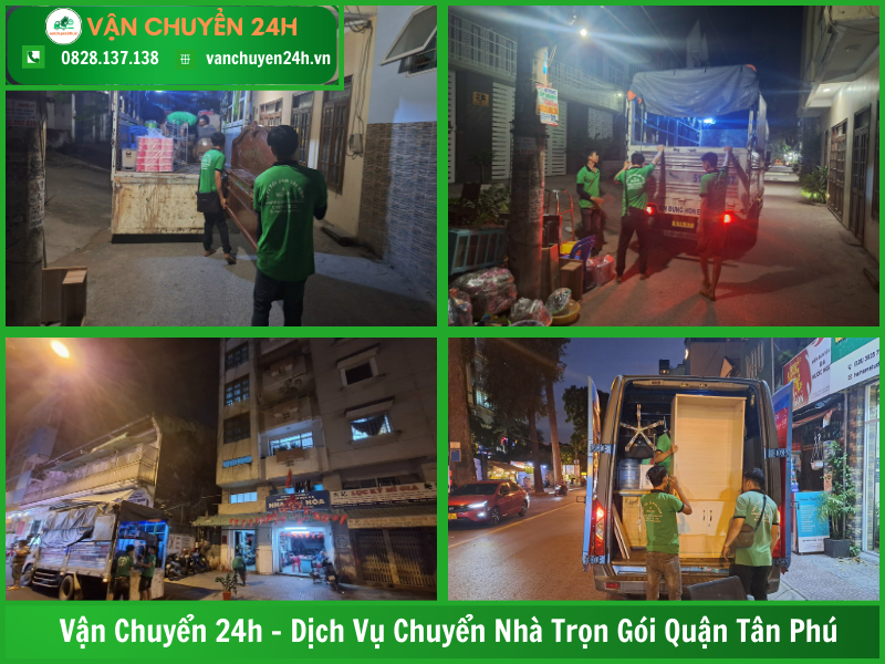 Vận Chuyển 24h - dịch vụ chuyển nhà trọn gói quận Tân Phú