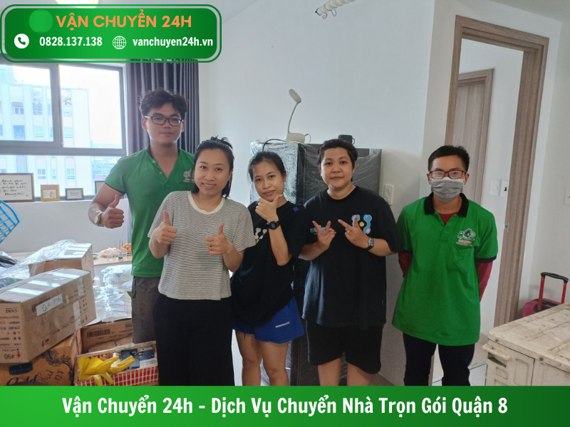 Chi phí Vận Chuyển 24H đưa ra cực kỳ hợp lý chuyển nhà trọn gói quận 8
