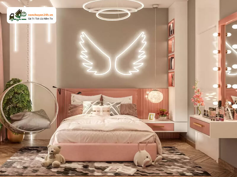 Trang trí màu hồng pastel ngọt ngào Trang trí màu hồng pastel ngọt ngào