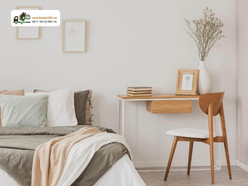 Một căn phòng đơn giản tạo sự thoải mái cho người sử dụng Trang trí phòng ngủ nhỏ cho nữ