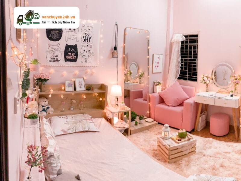 Sử dụng tường màu sáng Sử dụng tường màu sáng