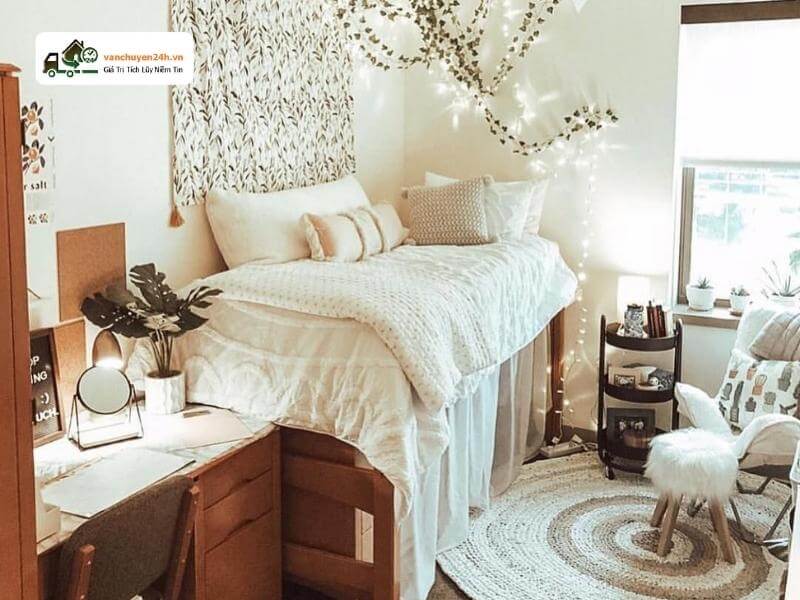 Phong cách hơi hướng vintage tạo nên sự ấm cúng