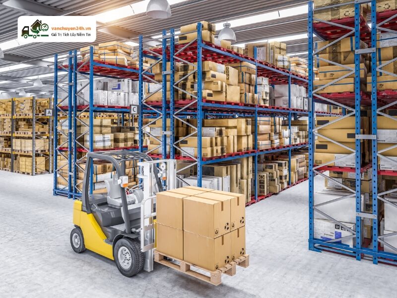 Kho dạng chữ L sẽ bố trí khu lưu trữ nằm giữa