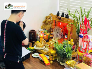 Thực hiện nghi thức nhập trạch ngày chuyển nhà đầu năm